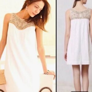 Anthropologie Maeve embellished shift dress